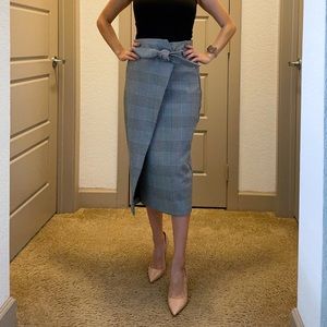 Jacquard skirt black/white